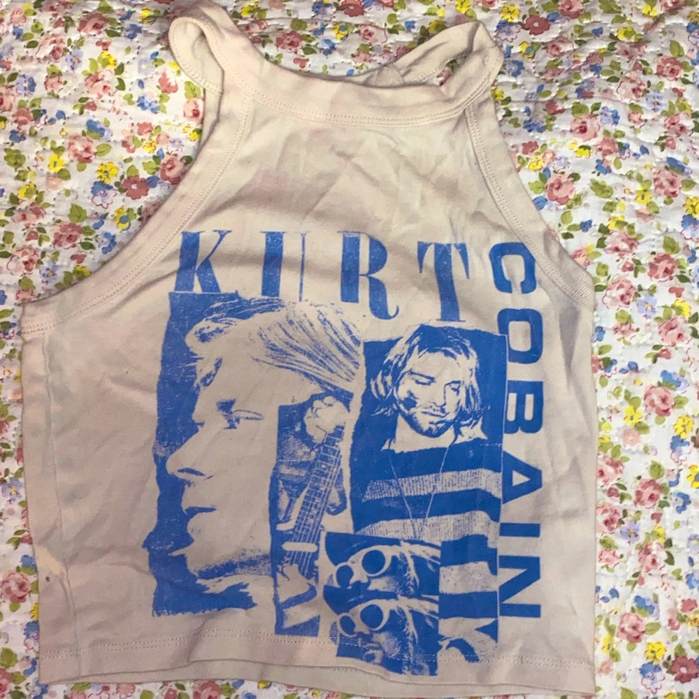 American Eagle Kurt Cobain Cropped Tank Tol